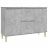 VidaXL Buffet Gris béton 103,5x35x70 cm Aggloméré