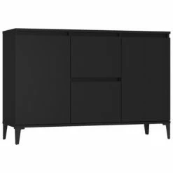 VidaXL Buffet Noir 104x35x70 cm Aggloméré