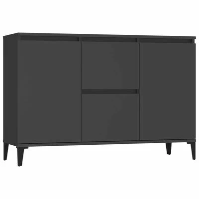 VidaXL Buffet Gris 104x35x70 cm Aggloméré 1 VidaXL Buffet Gris 104x35x70 cm Aggloméré