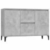 VidaXL Buffet Gris béton 104x35x70 cm Aggloméré