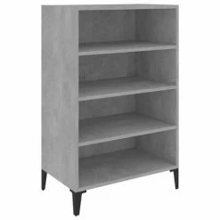 VidaXL Buffet Gris béton 57x35x90 cm Aggloméré