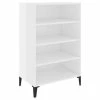 VidaXL Buffet Blanc brillant 57x35x90 cm Aggloméré