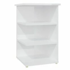 VidaXL Armoire latérale Blanc brillant 35x35x55 cm Aggloméré