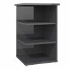 VidaXL Armoire latérale Gris brillant 35x35x55 cm Aggloméré