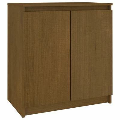 VidaXL Armoire d'appoint Marron miel 60x36x65 cm Bois de pin massif 1 VidaXL Armoire d'appoint Marron miel 60x36x65 cm Bois de pin massif
