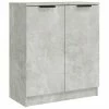 VidaXL Buffet Gris béton 60x30x70 cm Bois d'ingénierie