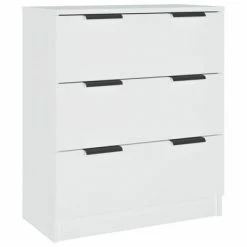 VidaXL Buffet Blanc 60x30x70 cm Bois d'ingénierie