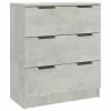 VidaXL Buffet Gris béton 60x30x70 cm Bois d'ingénierie