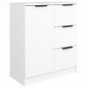 VidaXL Buffet Blanc 60x30x70 cm Bois d'ingénierie