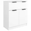 VidaXL Buffet Blanc 60x30x70 cm Bois d'ingénierie