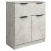VidaXL Buffet Gris béton 60x30x70 cm Bois d'ingénierie