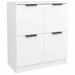 VidaXL Buffet Blanc 60x30x70 cm Bois d'ingénierie