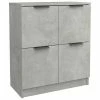 VidaXL Buffet Gris béton 60x30x70 cm Bois d'ingénierie