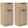 VidaXL Buffets 2 pcs Chêne Sonoma 30x30x70 cm Bois d'ingénierie