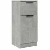 VidaXL Buffet Gris béton 30x30x70 cm Bois d'ingénierie