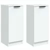 VidaXL Buffets 2 pcs Blanc 30x30x70 cm Bois d'ingénierie