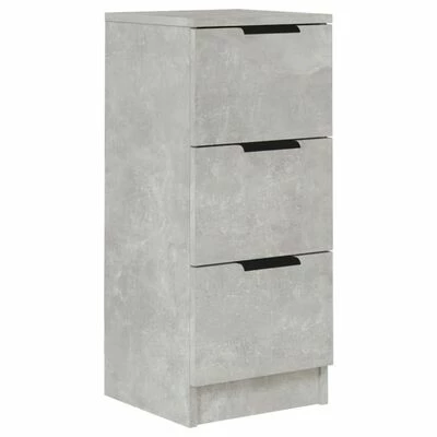 VidaXL Buffet Gris béton 30x30x70 cm Bois d'ingénierie 1 VidaXL Buffet Gris béton 30x30x70 cm Bois d'ingénierie