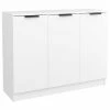 VidaXL Buffet Blanc 90,5x30x70 cm Bois d'ingénierie