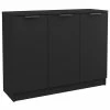 VidaXL Buffet Noir 90,5x30x70 cm Bois d'ingénierie