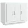 VidaXL Buffet Blanc 92x35x75 cm Bois d'ingénierie
