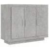 VidaXL Buffet Gris béton 92x35x75 cm Bois d'ingénierie
