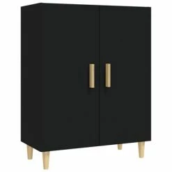 VidaXL Buffet Noir 70x34x90 cm Bois d'ingénierie