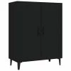 VidaXL Buffet Noir 70x34x90 cm Bois d'ingénierie