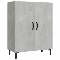 VidaXL Buffet Gris béton 70x34x90 cm Bois d'ingénierie