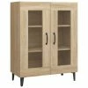 VidaXL Buffet Chêne sonoma 69,5x34x90 cm Bois d'ingénierie