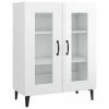 VidaXL Buffet Blanc brillant 69,5x34x90 cm Bois d'ingénierie