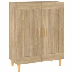 VidaXL Buffet Chêne sonoma 69,5x34x90 cm Bois d'ingénierie
