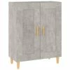 VidaXL Buffet Gris béton 69,5x34x90 cm Bois d'ingénierie