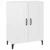 VidaXL Buffet Blanc brillant 69,5x34x90 cm Bois d'ingénierie
