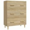 VidaXL Buffet Chêne sonoma 70x34x90 cm Bois d'ingénierie
