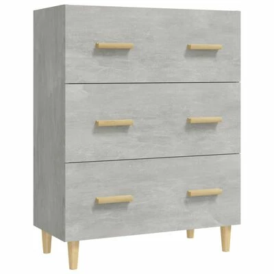 VidaXL Buffet Gris béton 70x34x90 cm Bois d'ingénierie 1 VidaXL Buffet Gris béton 70x34x90 cm Bois d'ingénierie