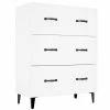 VidaXL Buffet Blanc 69,5x34x90 cm Bois d'ingénierie