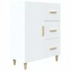 VidaXL Buffet Blanc 69,5x34x90 cm Bois d'ingénierie