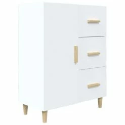 VidaXL Buffet Blanc 69,5x34x90 cm Bois d'ingénierie