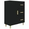 VidaXL Buffet Noir 69,5x34x90 cm Bois d'ingénierie