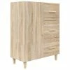 VidaXL Buffet Chêne sonoma 69,5x34x90 cm Bois d'ingénierie