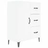 VidaXL Buffet Blanc 69,5x34x90 cm Bois d'ingénierie