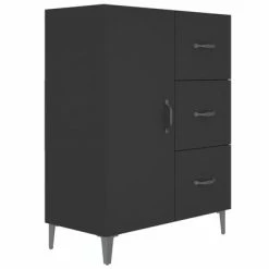 VidaXL Buffet Noir 69,5x34x90 cm Bois d'ingénierie
