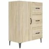 VidaXL Buffet Chêne sonoma 69,5x34x90 cm Bois d'ingénierie