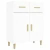 VidaXL Buffet Blanc 69,5x34x89 cm Bois d'ingénierie