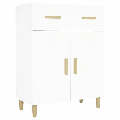 VidaXL Buffet Blanc 69,5x34x89 cm Bois d'ingénierie 1 VidaXL Buffet Blanc 69,5x34x89 cm Bois d'ingénierie