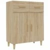 VidaXL Buffet Chêne sonoma 69,5x34x90 cm Bois d'ingénierie
