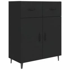 VidaXL Buffet Noir 69,5x34x90 cm Bois d'ingénierie