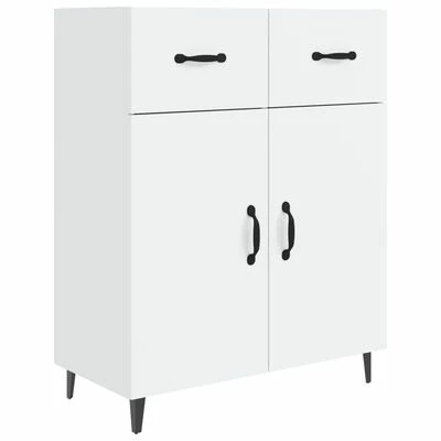 VidaXL Buffet Blanc brillant 69,5x34x90 cm Bois d'ingénierie 1 VidaXL Buffet Blanc brillant 69,5x34x90 cm Bois d'ingénierie