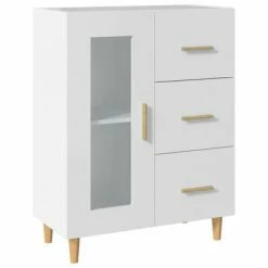 VidaXL Buffet Blanc 69,5x34x90 cm Bois d'ingénierie