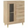 VidaXL Buffet Chêne sonoma 69,5x34x90 cm Bois d'ingénierie